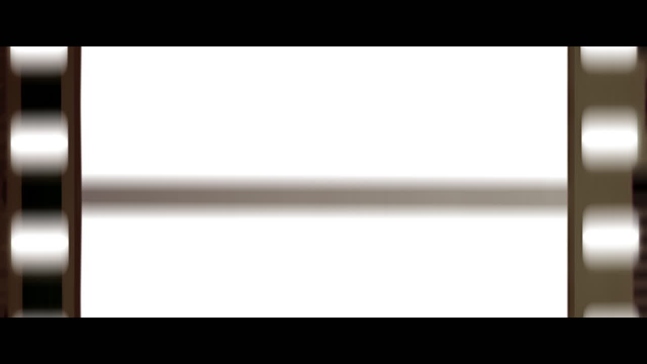 Real 35mm film anamorphic frame  overlay - mulitple frames - rewind - animated