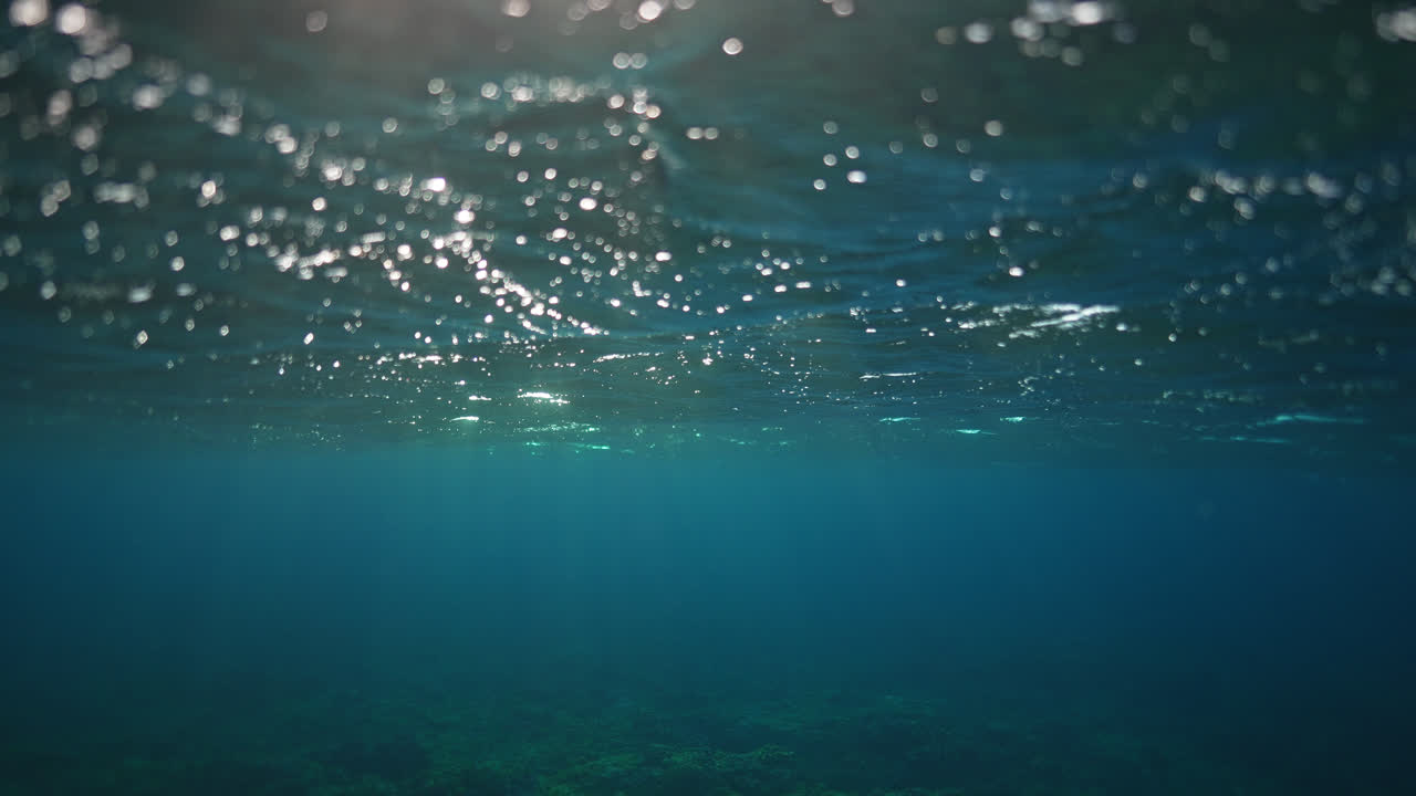 luz solar bajo el agua