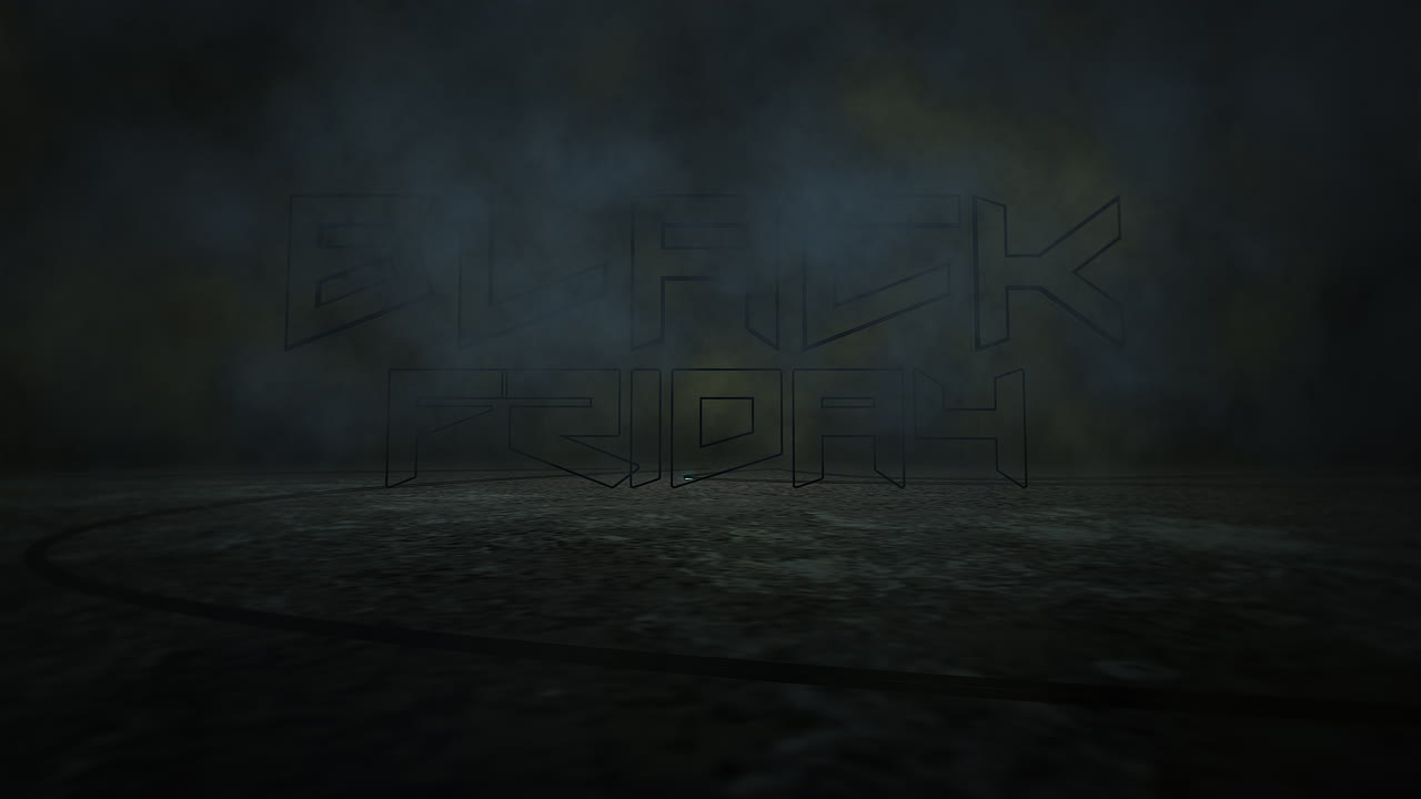 Animation intro text Black Friday and cyberpunk animation background with neon lights 2