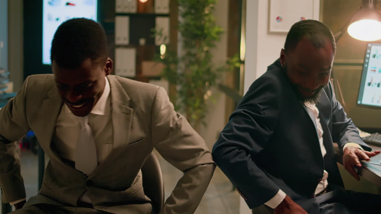Businessmen in Office Setting