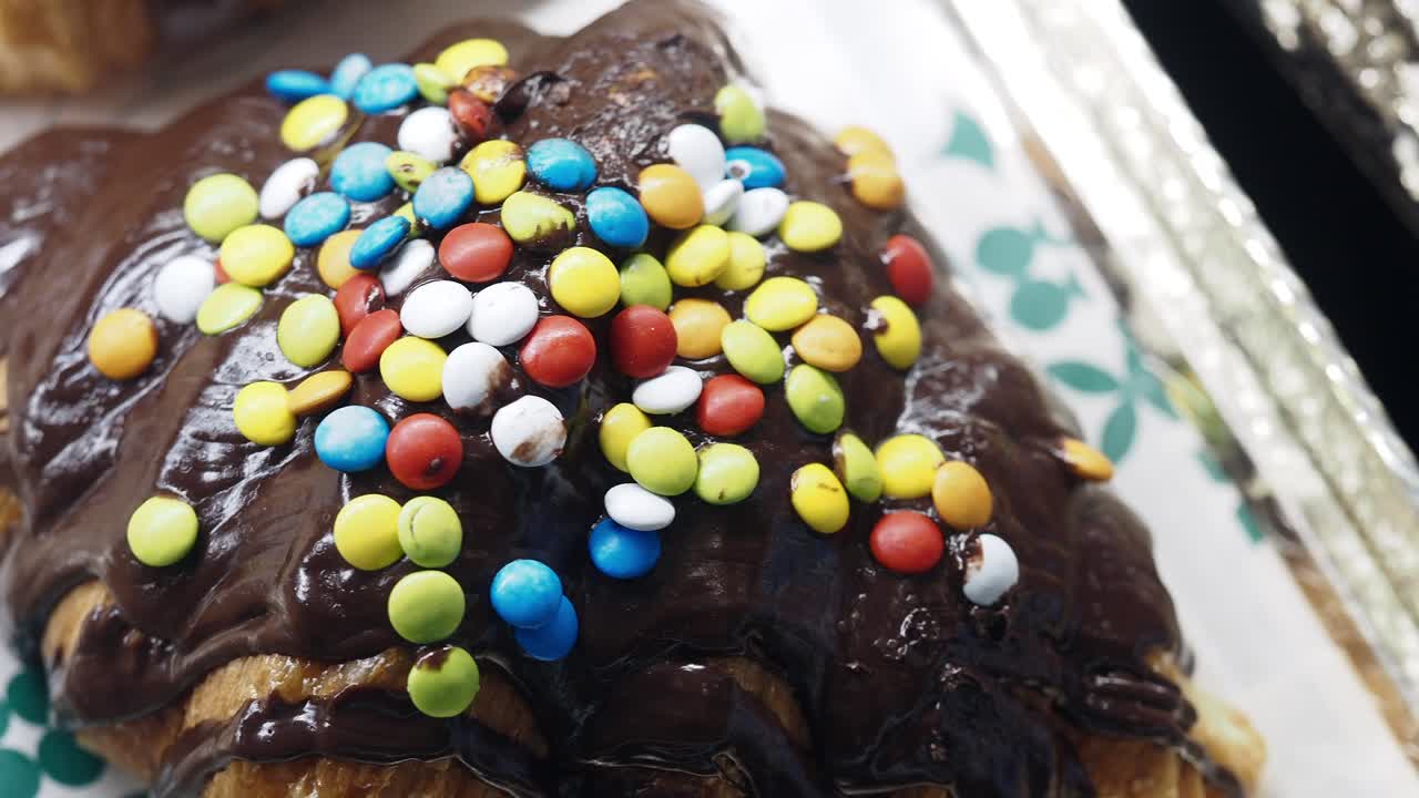 Chocolate Croissant with Sprinkles