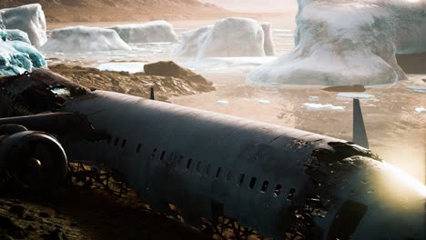 old-broken-plane-on-the-beach-of-Iceland