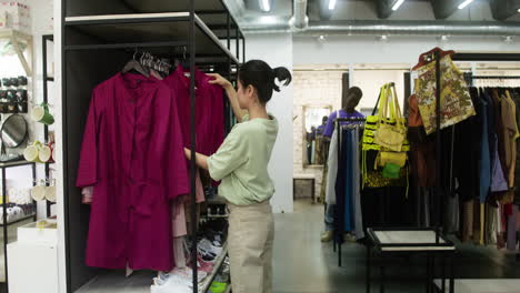 asian woman in a store