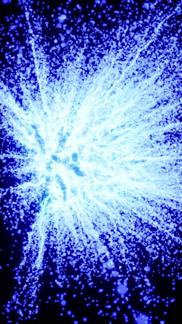 abstract blue starburst explosion