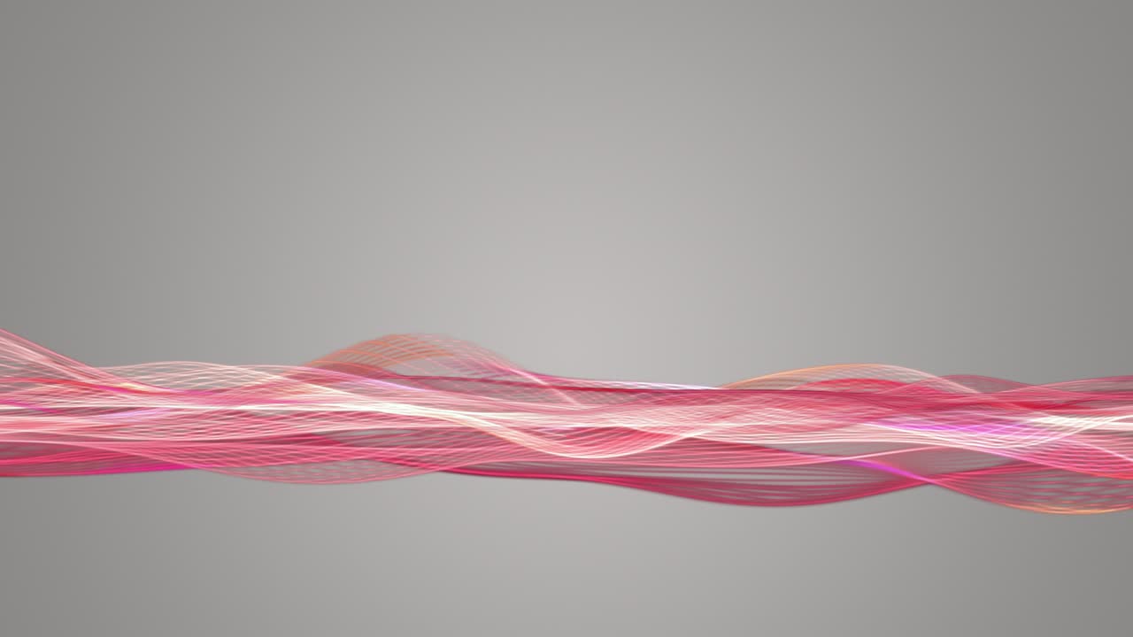 천천히 움직이는 입자 파동 물체와 텍스트를위한 공간, 4096x2304 루프 4k