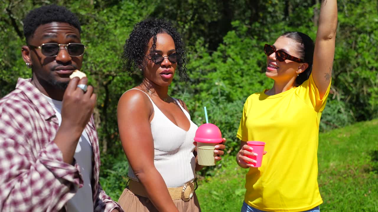 Group of Friends Enjoying Outdoor Gathering