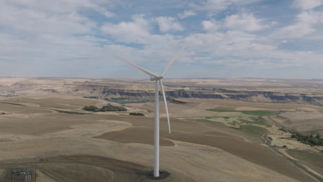 drone aerial of wind turbines in southern washington-1