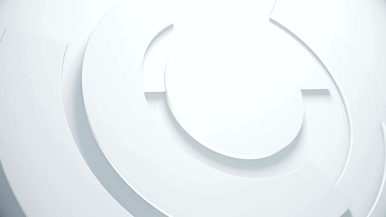 renderizado 3d abstracto de fondo con partes de anillo giratorias. bucle sin costuras.