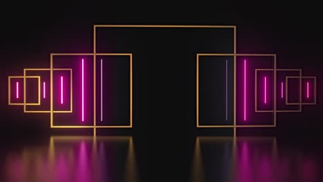 fondo abstracto geométrico de neón