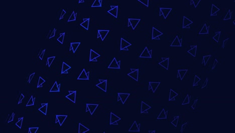 abstract geometric pattern with blue triangles
