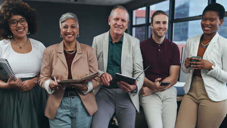 teamwork, collaboration and face of business