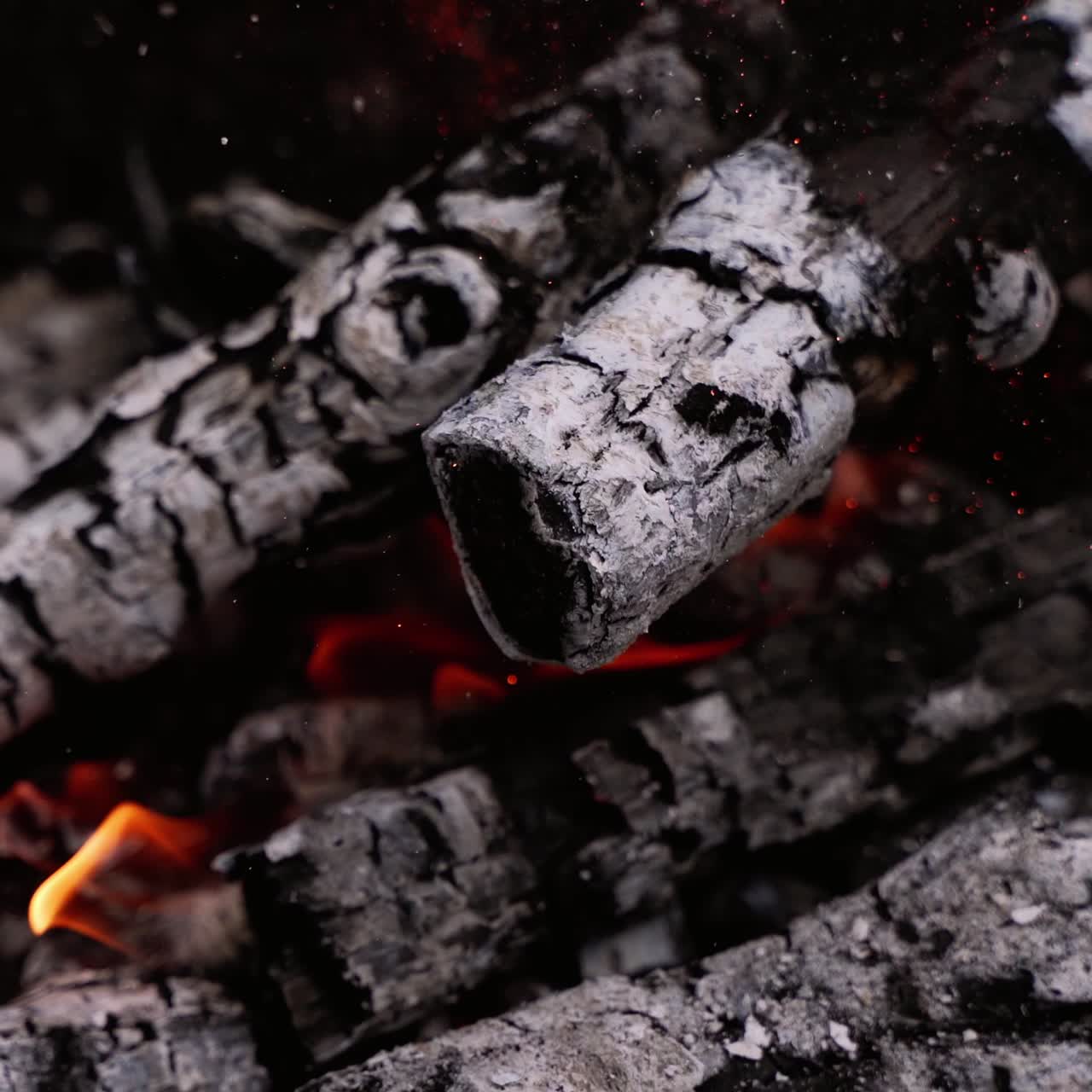 Flame of fire on nature