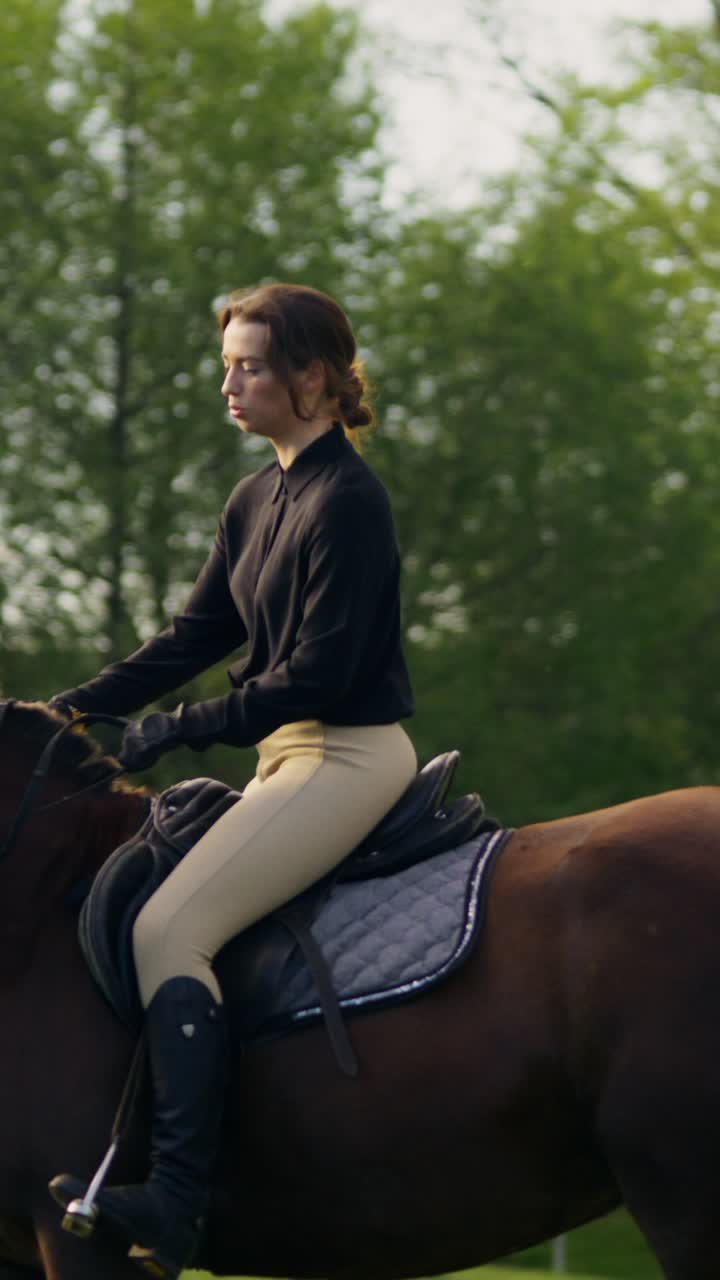 Woman Horseback Riding