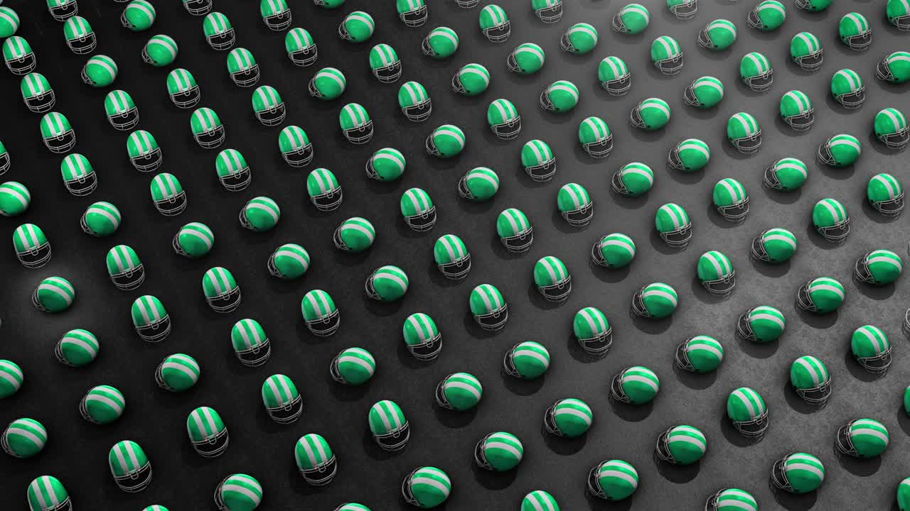 다채로운 스포츠 헬과 야구 추상적인 배경 녹색