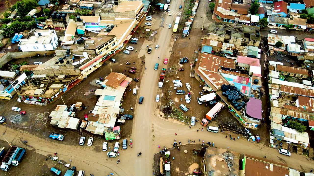 나이로비 시골 도시 풍경 케냐 도시 스카이 라인