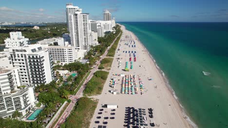 miami beach desde arriba, hermoso destino de vacaciones, vida junto al mar