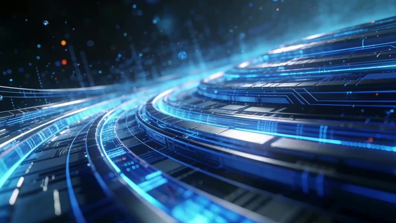 Sfondo tecnologico astratto moderno 3D