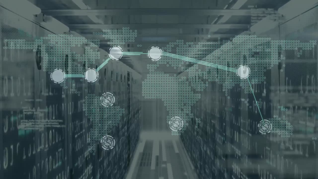 Animation of network of connections