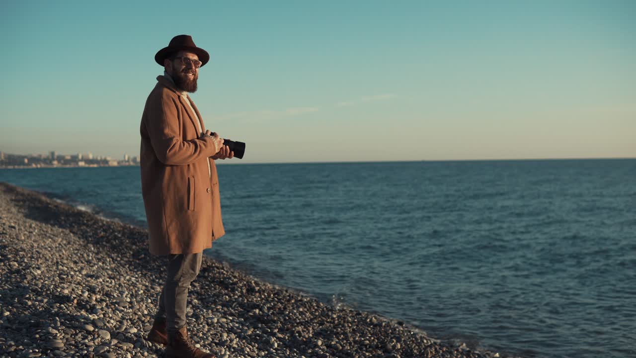 fotógrafo en la playa