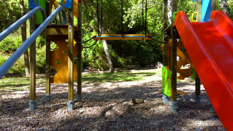 children playground equipment in the nature