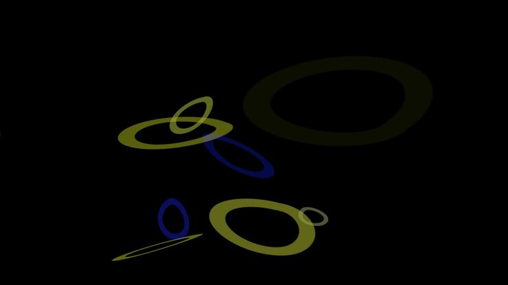 Black background with oval motion