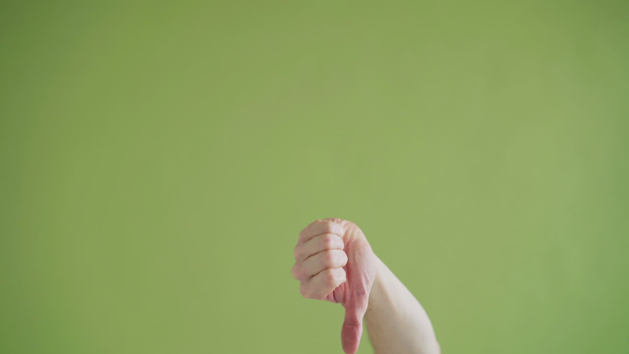 위로 엄지 및 아래로 엄지