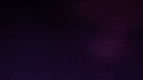 abstract background of dancing scintillating purple glitter, shining dust floating in the air