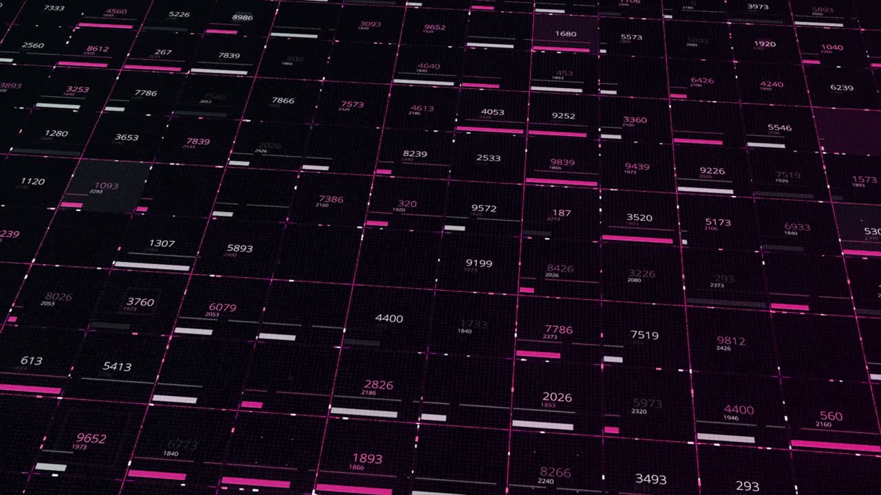 visualización de cuadrícula digital abstracta