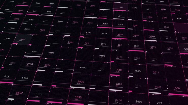 Abstract Digital Grid Visualization