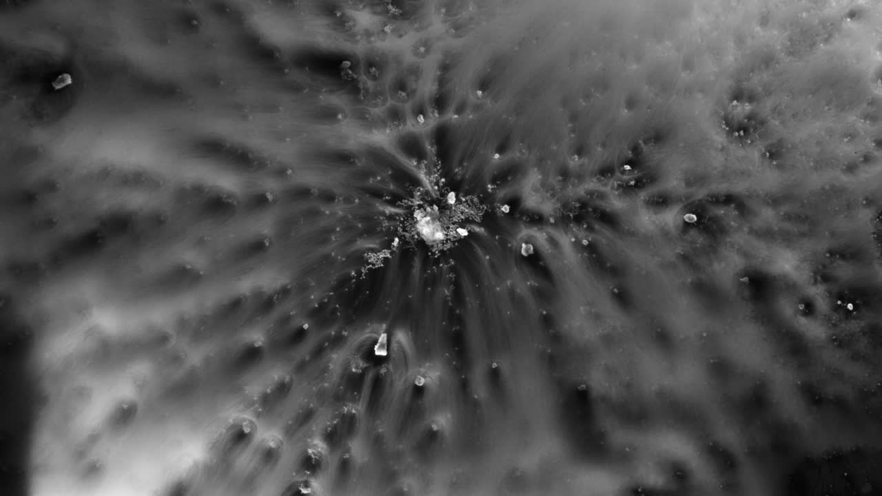 유리에 드라이아이스 분쇄, 미스트 분산