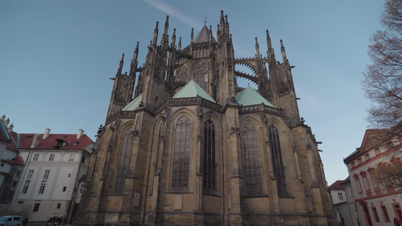 Exterior view of a cathedral