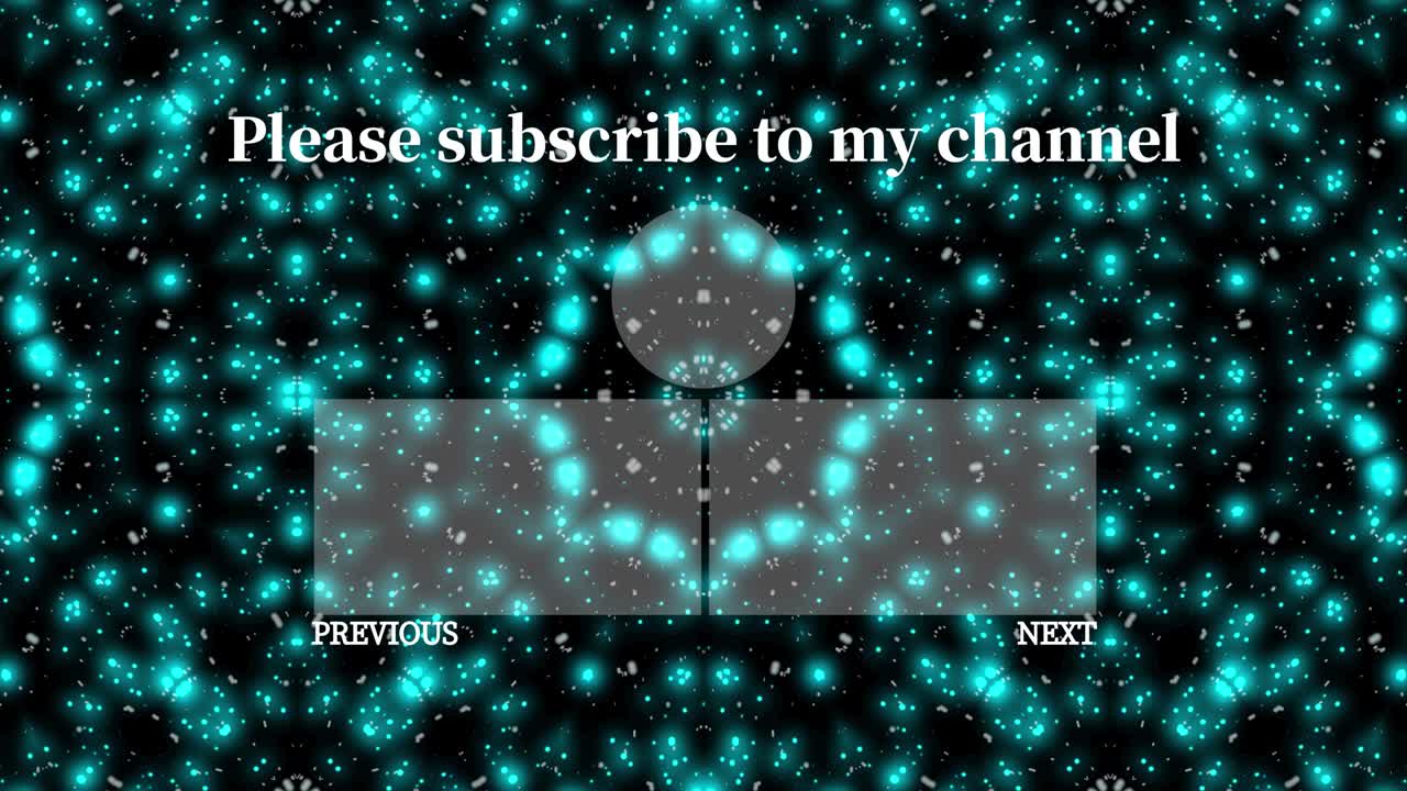 입자 반이는 칼레도스코프 엔드 카드 엔딩 스크린 모션 그래픽