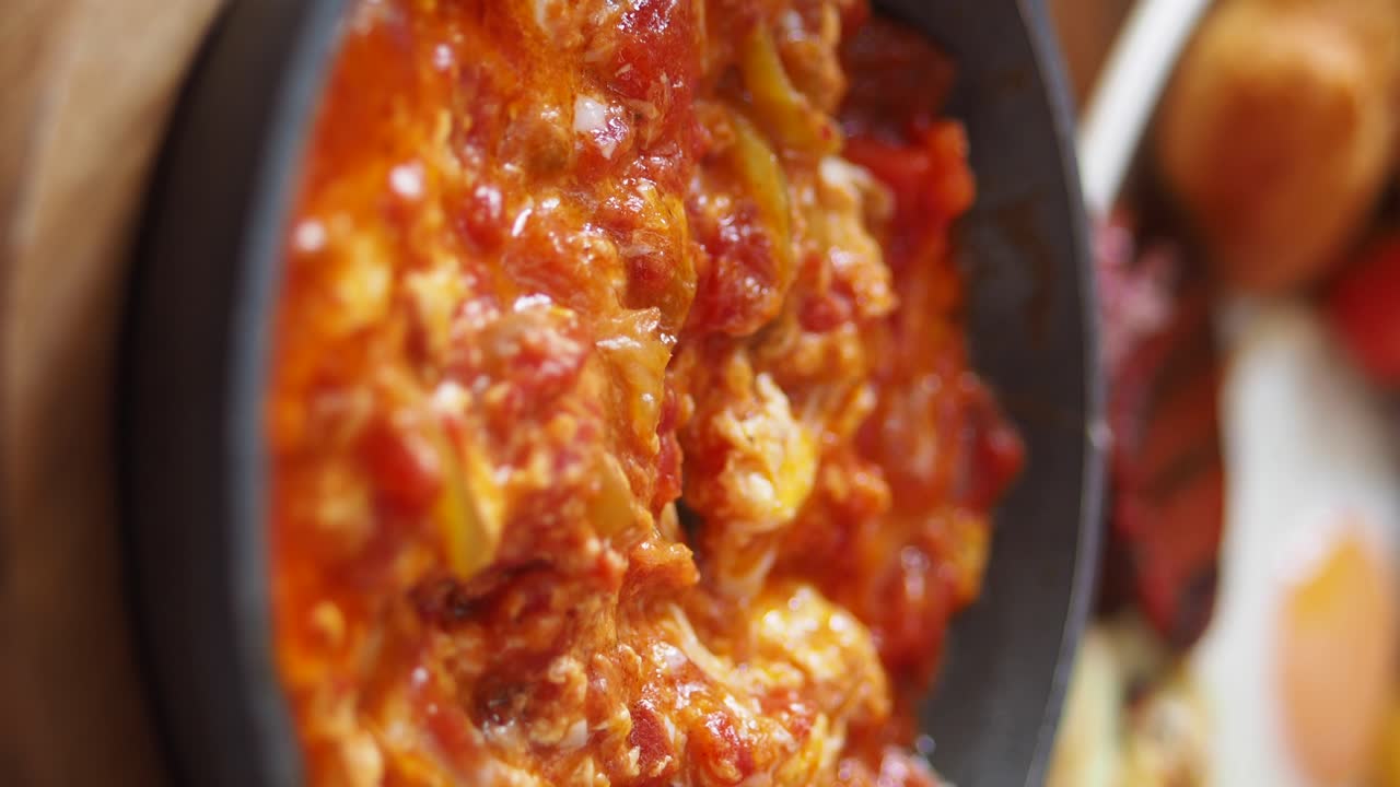Close up of a Shakshuka