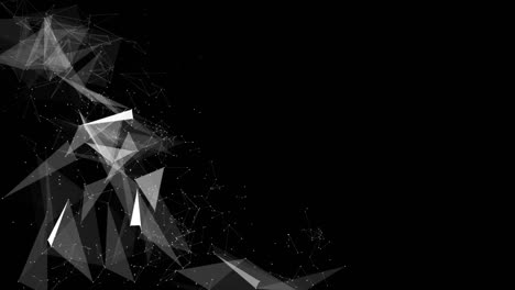 global structure networking and data connection loop background animation.