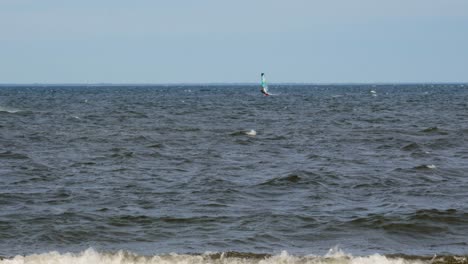 windsurfing in the baltic sea in poland