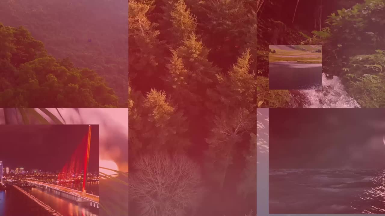 Tropical Beach Sunrise/Sunset Drone View