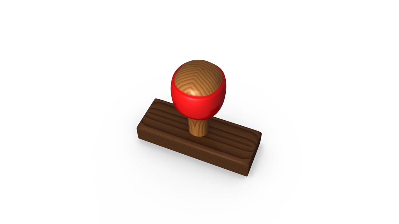 Timbro 3D animato
