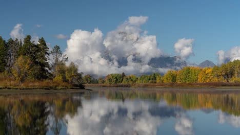 Autumn Reflections on a Mountain River