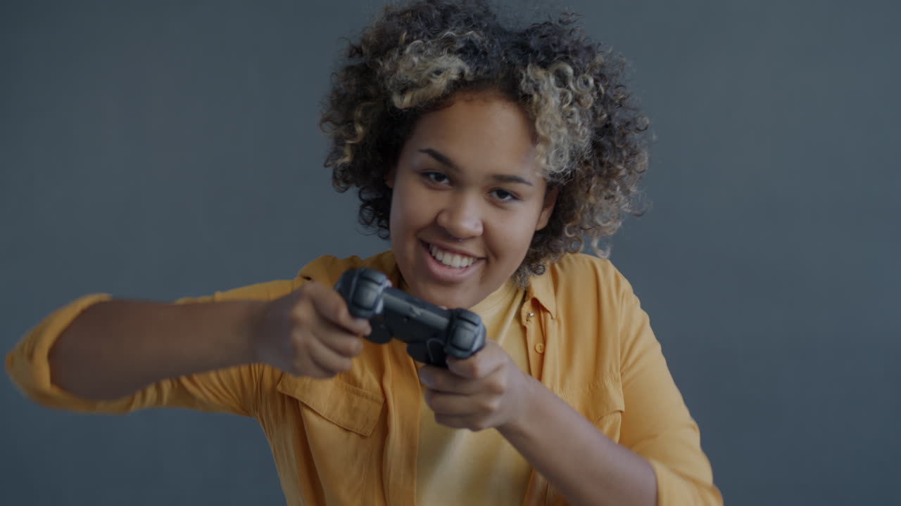 Woman Playing Video Game