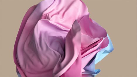 abstract pink and blue draped fabric