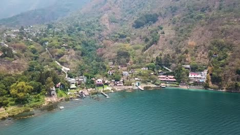 entering a town through the lake