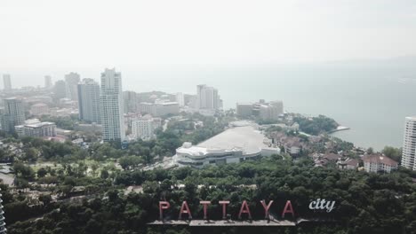 pattaya city aerial view