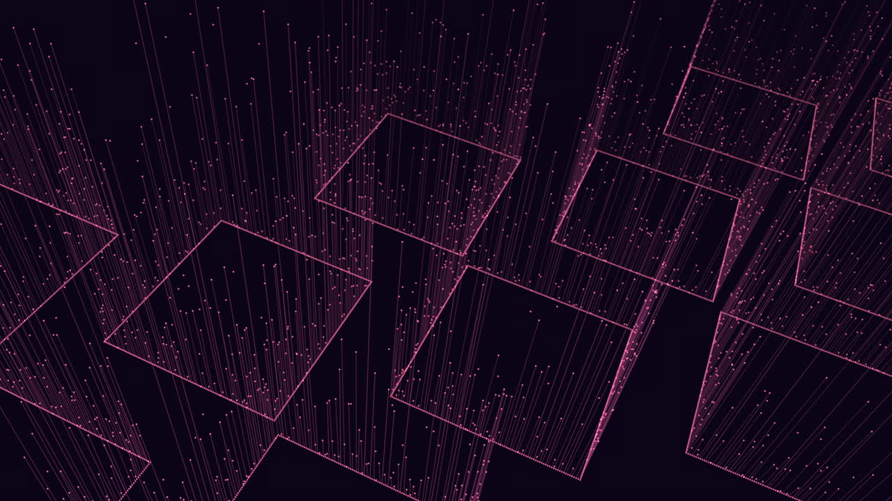 Abstract and modern black and pink grid featuring a diagonal layout with zigzag lines made of dots. The design is visually striking and contemporary