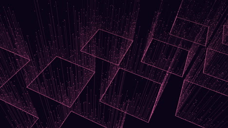 abstract and modern black and pink grid featuring a diagonal layout with zigzag lines made of dots. the design is visually striking and contemporary