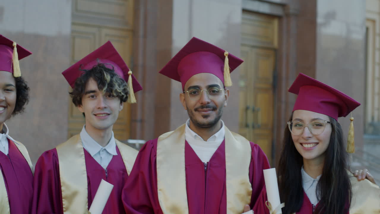 Group of Diverse Graduates at Commencement