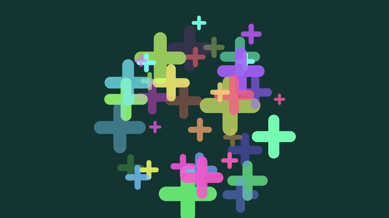 다채로운 화살표가 원형으로 움직입니다.