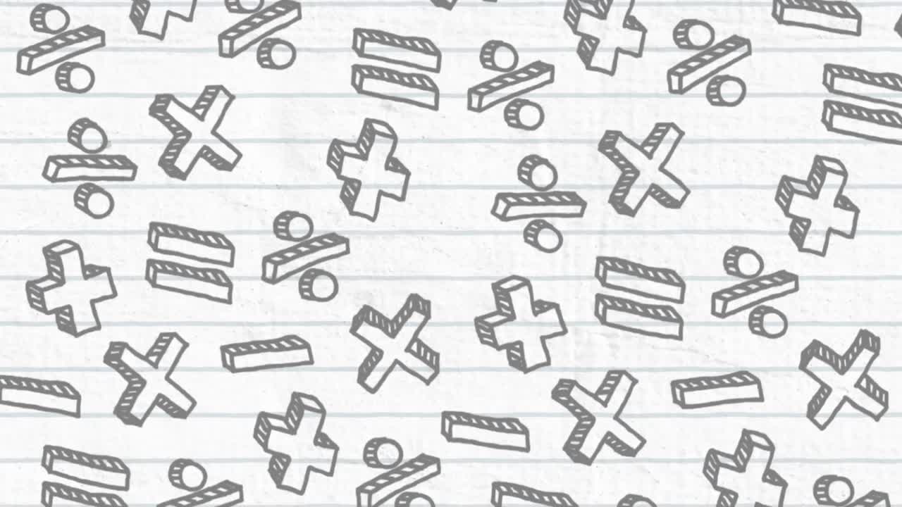 수학적 기호의 애니메이션과 망원경으로 데이터 처리