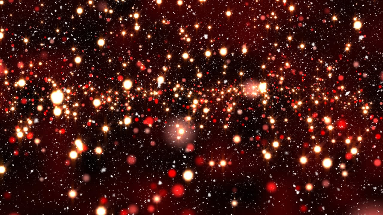 크리스마스 위에 내리는 눈의 애니메이션 배경에 반이는 반점