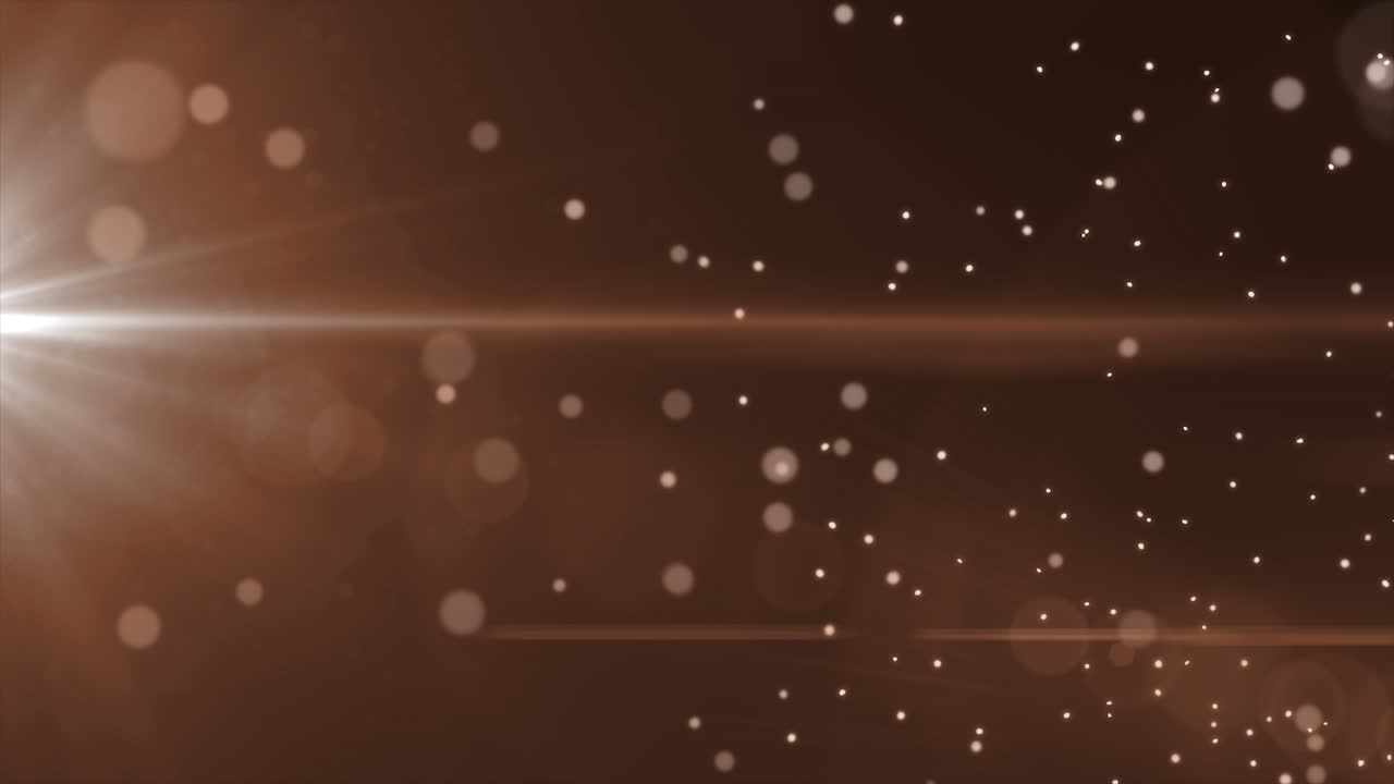 Sfondo Marrone Astratto con Particelle ed Effetti di Luce
