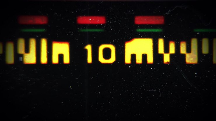 Vintage Analog Display with Noise